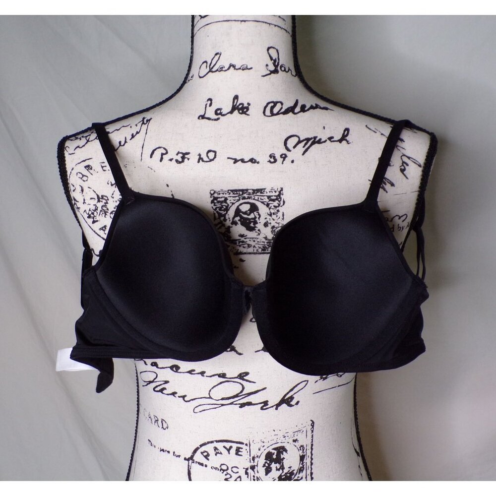 🆕CALVIN KLEIN Convertible Pure Micro Demi T-Shirt Bra 34C Black #QP25860 - Picture 8 of 8